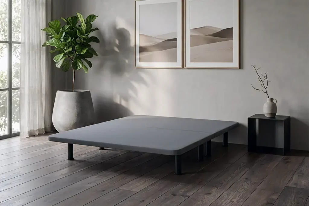 Base tapizada transpirable para cama de matrimonio — fabricada en Yecla